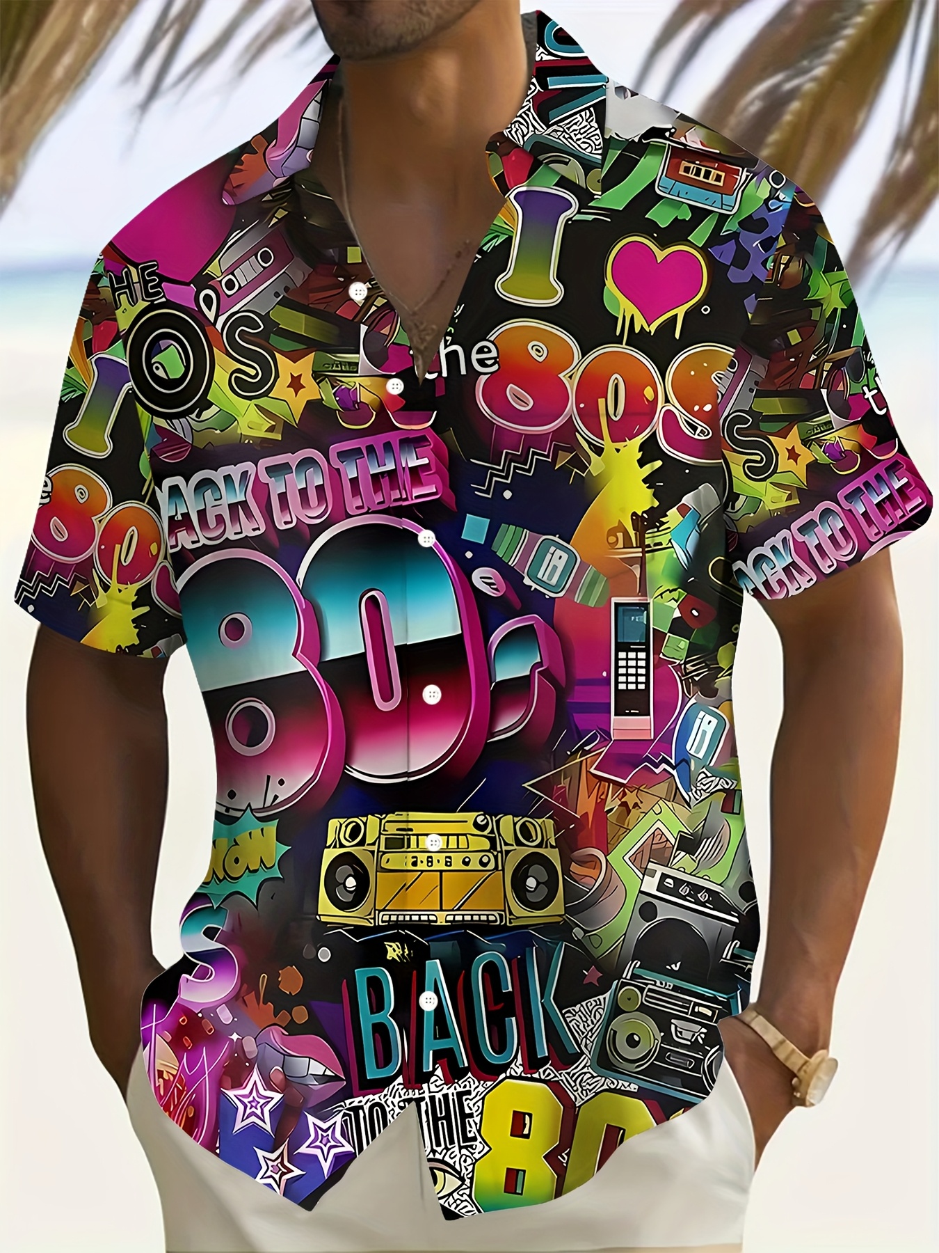 men 80s shirt sold on Temu United States