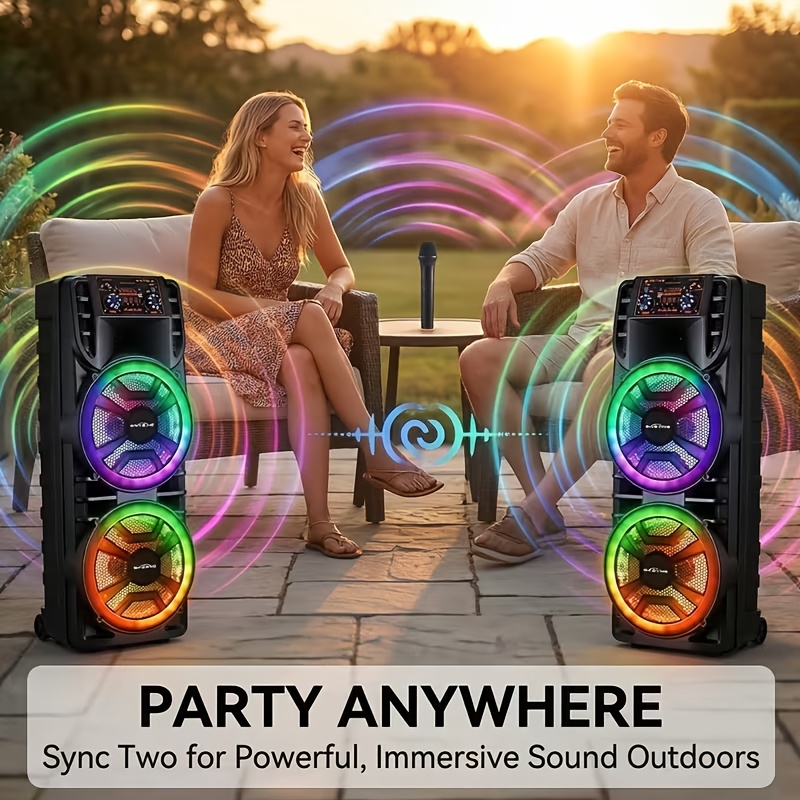 7000W Portable Party Bluetooth Speaker with Subwoofer