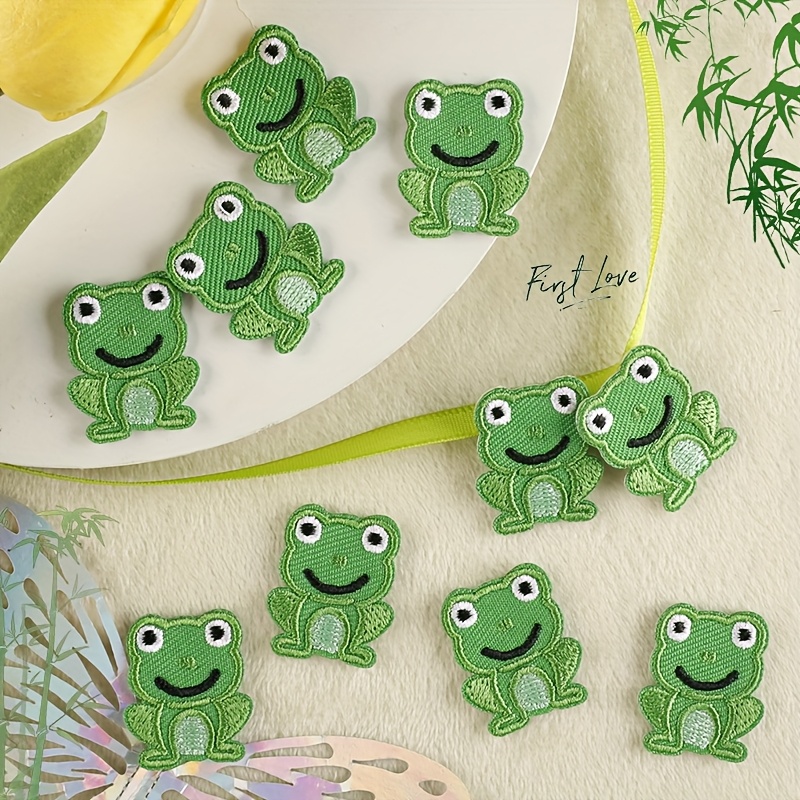 10pcs Cute Pattern Embroidery Badges Label Clothing Apparel Additions, Cartoon Anime Style, Ironing Style, Sewing Patches Suitable For Clothes, Bags, Shoes, Hats, Home Decoration Stickers, Etc