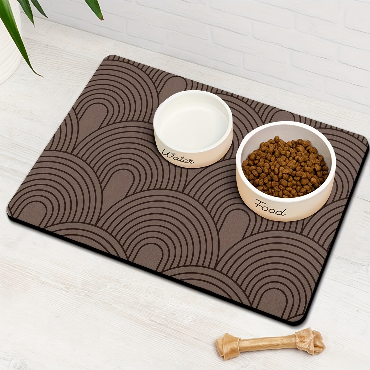Waterproof & Absorbent Pet Feeding Mat – Non-slip Spill-proof Bowl Pad For , Easy To Clean, Mess-free Dining Mat, Ideal Gift For Pet Owners