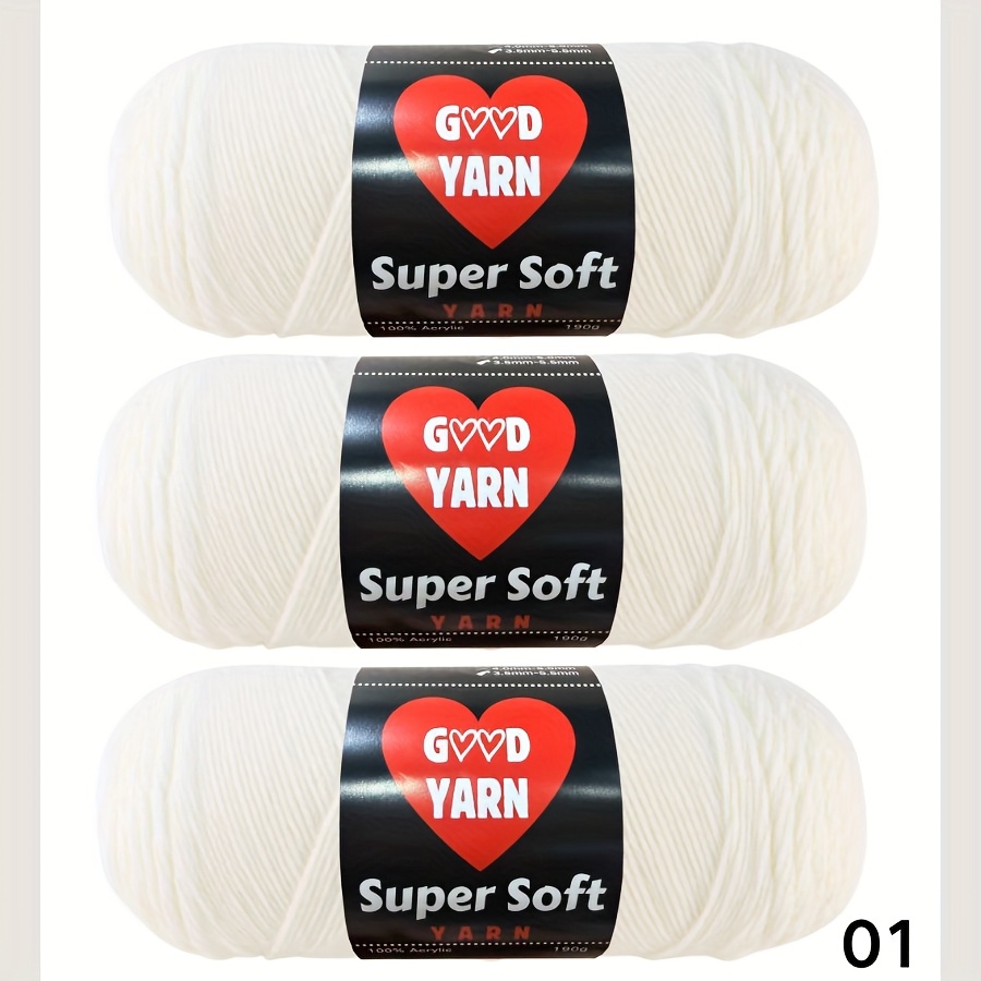 190g*3 Super Prihranek Akrilna Preja - 3 po 190g - Akril - 4 Srednje () - 364 Jardov - Pletenje/Kvačkanje