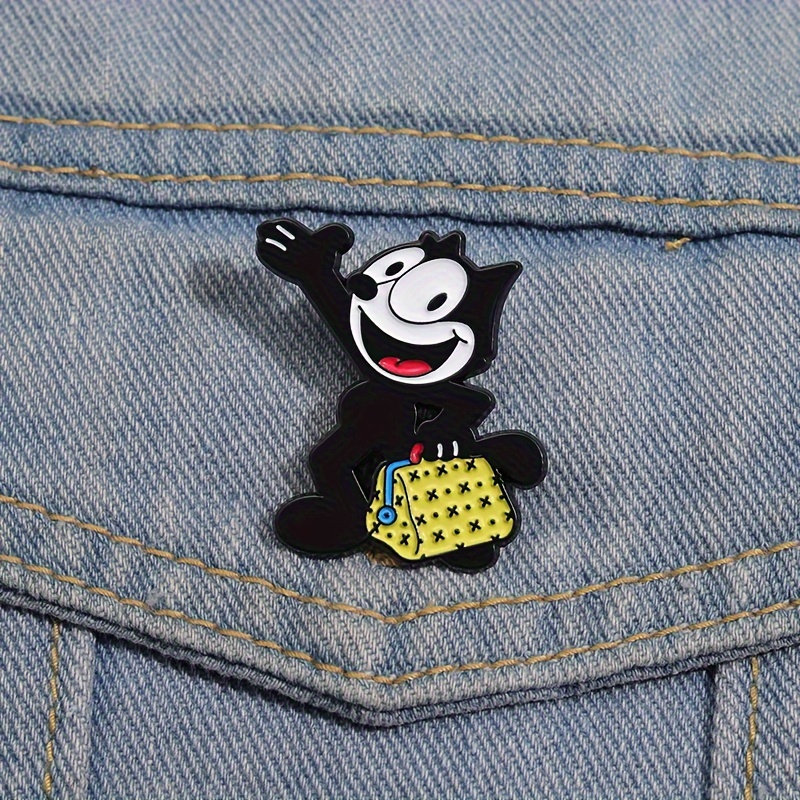 

Qihoo Cartoon Enamel Pin - Cute Alloy Brooch, Creative Metal Lapel Accessory For Men And Women, Fashionable No-mosaic Cute-style Other-plating Pin