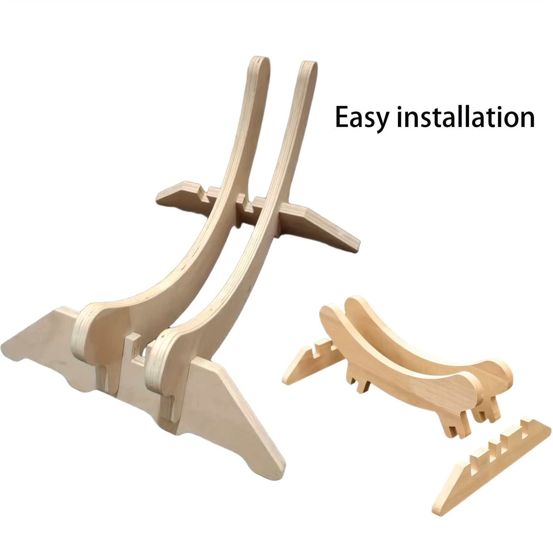 1 Wooden Fixed Bicycle Floor Stand with 4 Adjustable Sizes, Suitable for Commuter, Mountain, Road, and Gravel Bikes - Home Storage Solution