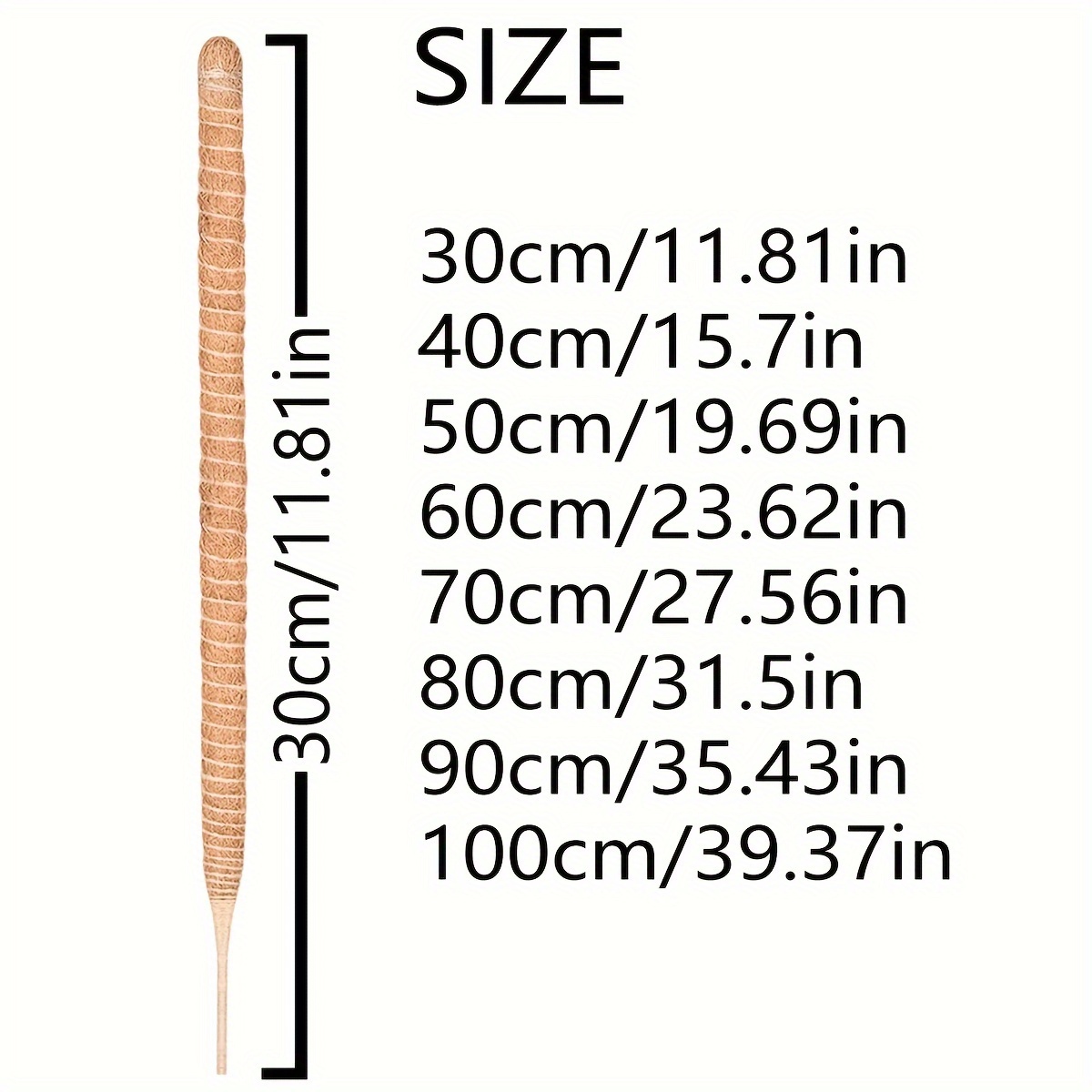 1pc FlexiPlant Metal Moss Pole for Monstera and Climbing Plants, Indoor Plant Support Stake Frame with Extension