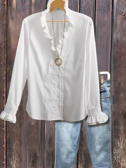 white blouse women sold on Temu United States white blouse women sold on Temu United States