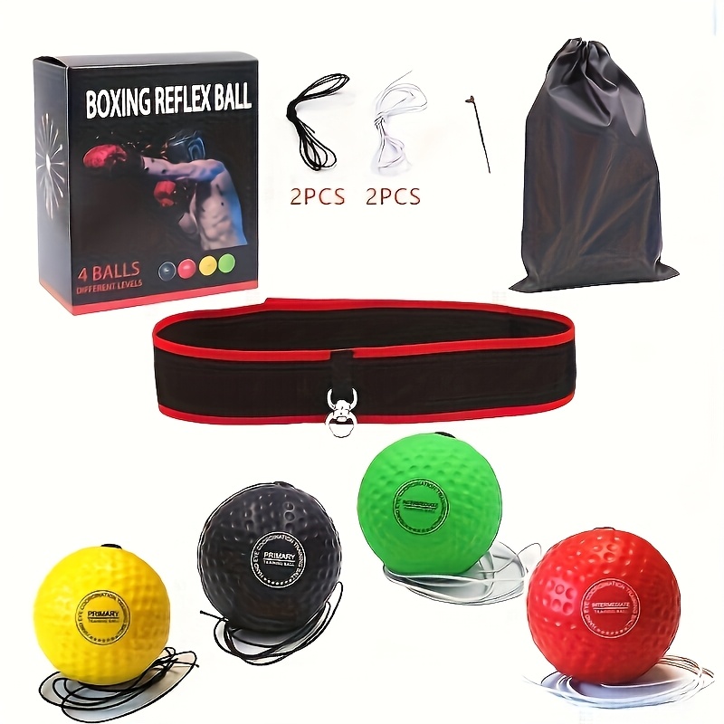 

Set Of , Set Of 3 Balls, Set Of 4 Balls, Boxing Headband Reaction Ball, Adjustable Head-mounted Foam Ball, Pu Ball, , Boxing .