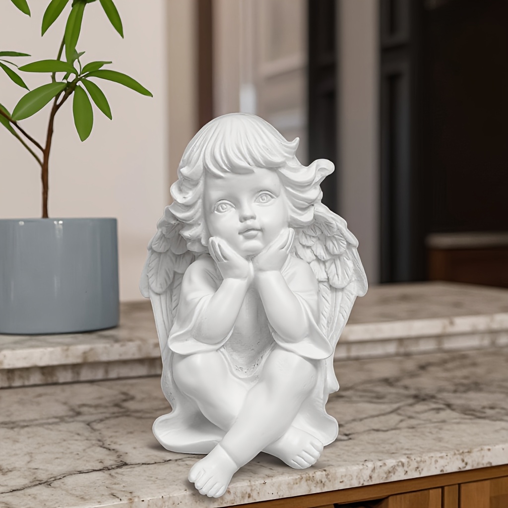 Image of 1 5.3 Inch Garden Girl Statue Figurine, Suitable For Indoor And Outdoor Decoration, Used For Garden Bonsai Commemorative Statue Home Decoration