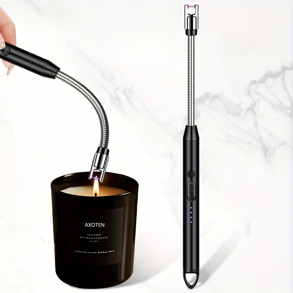 usb rechargeable   170mah polymer battery fast charging long lasting compact electric lighter for candles bbq camping kitchen   with hook for   bbq accessory modern lighter type c fast charge portable charger