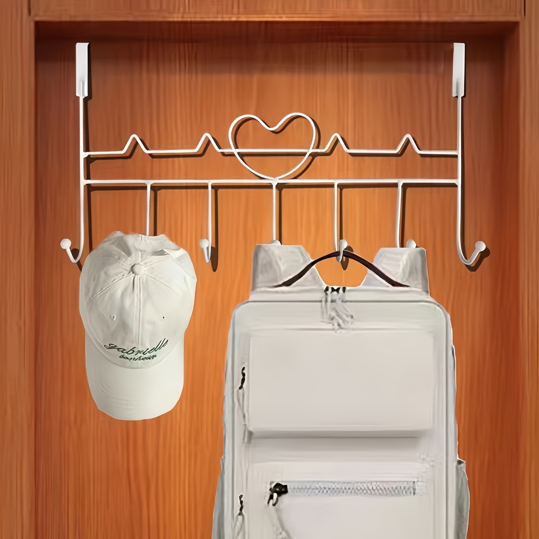 

Chic Over-the-door Clothes Rack With Love Hooks - No Drill, Easy Setup