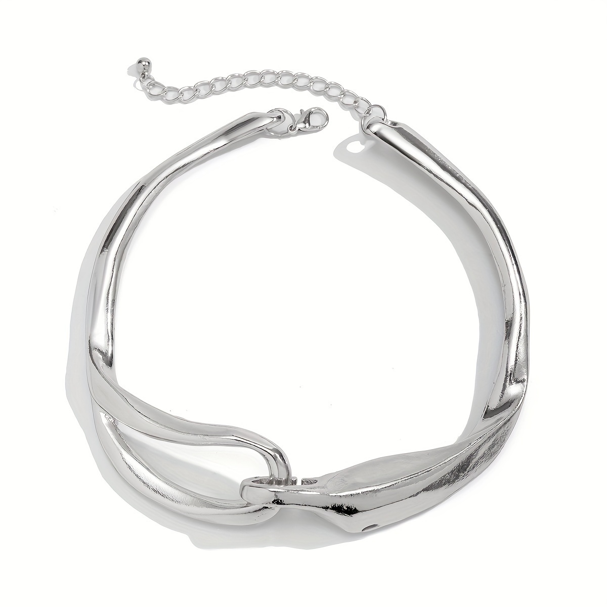 Punk Abstract Golden Buckle Collar - Versatile for Ladies
