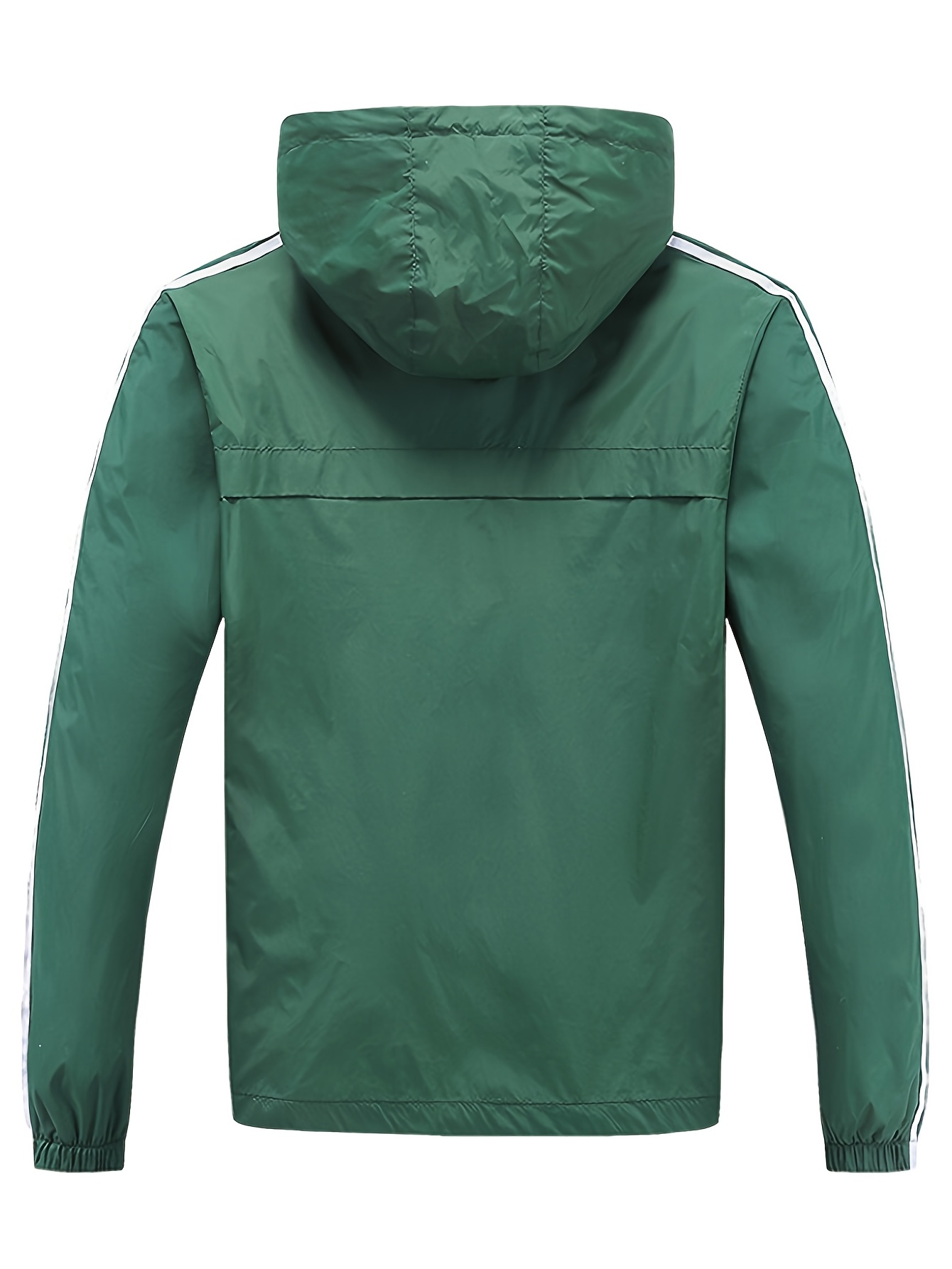 New Spring And Autumn Men'S Jacket with a Hood, Casual Sports Outdoor Wear Featuring Three Stripes, Popular Men'S Clothing That Is Comfortable, Versatile, And Flattering
