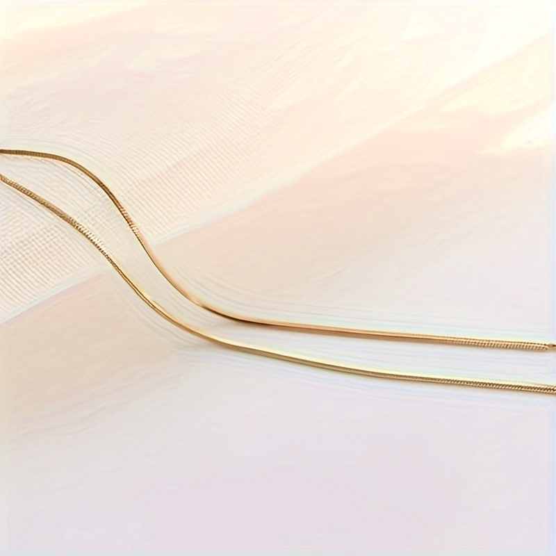 925 Silver Snake Bone Chain Necklace for Women