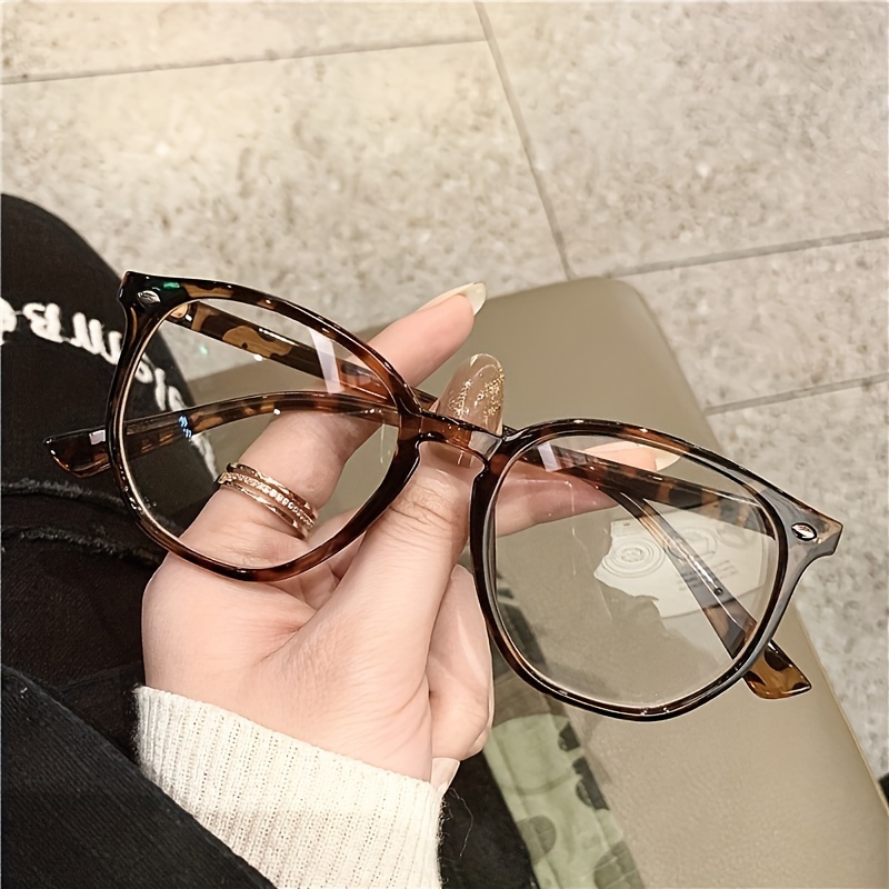 

Fashion Light Blocking Glasses - Square Frame, , Unisex Sports Eyewear With Metal Frame, Hiking Anti-reflective Pc Lens, Middle Collection Decorative Eyeglasses With