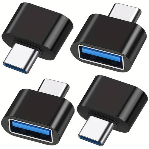 usb c to usb adapter 1 2 3 4 pack type c male to usb 3 0 female high speed data transfer for usb c port smartphones tablets 2020 ipad pro 2020 dell xps and more type