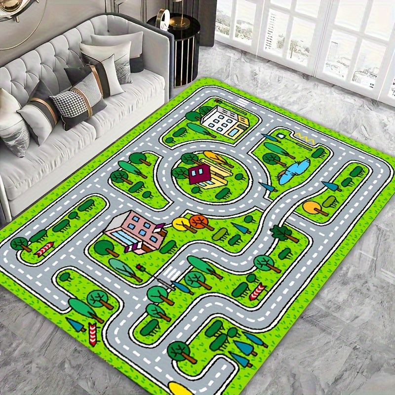 1pc cute cartoon   area sponge rug multi size   play rug dirty resistant non slip washable floor mat for living room bedroom playroom home decor details 8