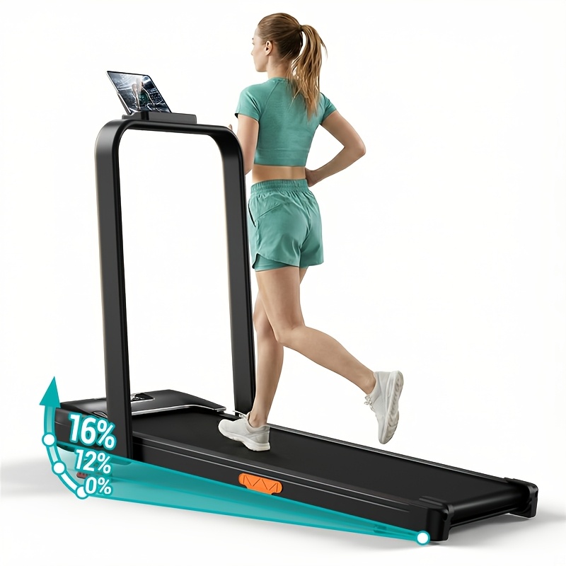 4-in-1 Folding Walking Pad With 16% Incline, 2.5hp Motor, 300 Lbs Capacity, Portable For Home/office, Without Battery