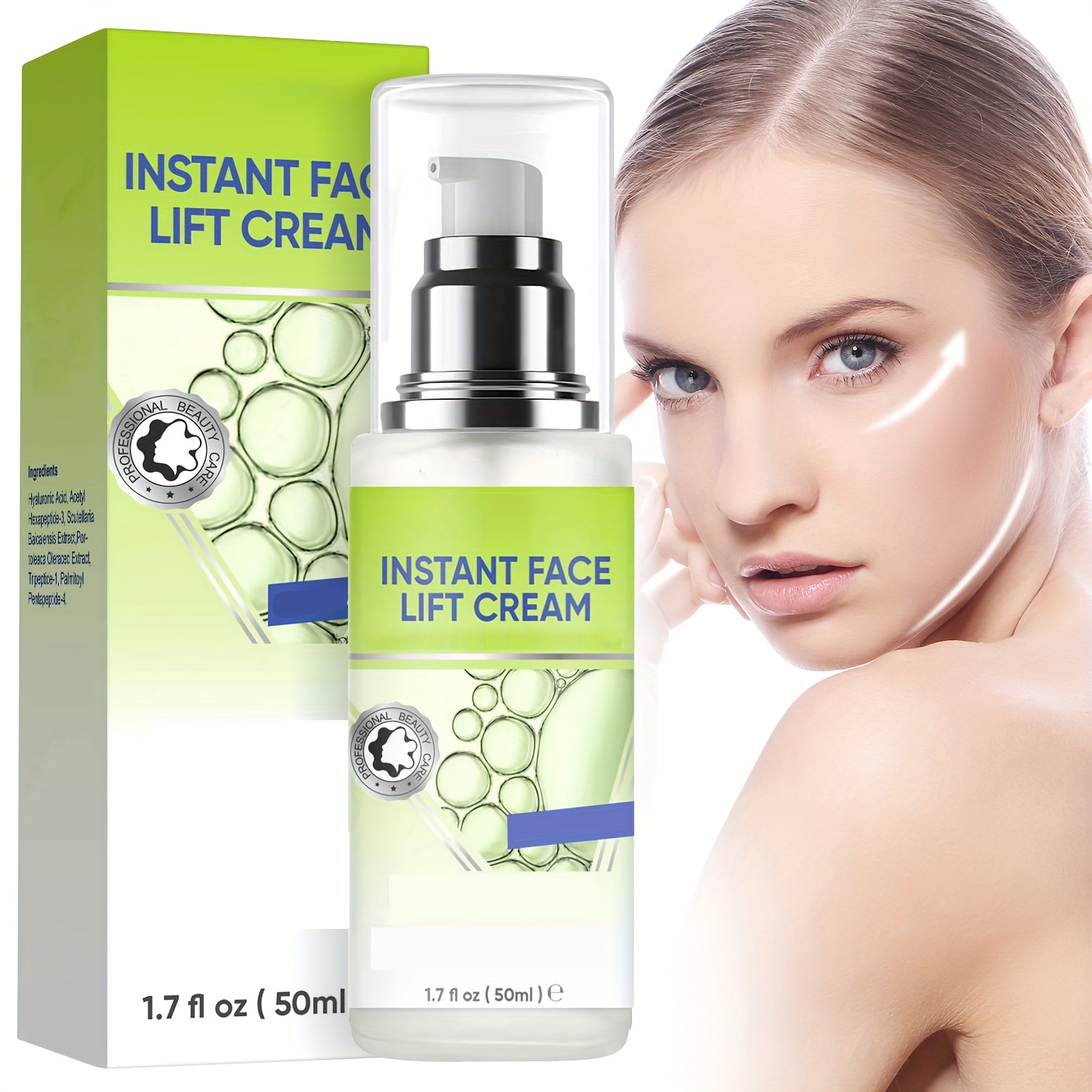 TEMU 50 Ml - 2-minute - Lift Cream, Firming Cream With , Neck And Eye Serums
