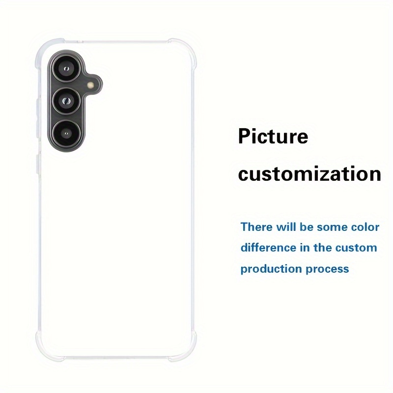 TEMU Diy Customization For Galaxy A55 (5g) A35 (5g) Transparent Soft Silicone Mobile Phone Case Private Picture Customized Anti-fall Soft Shell