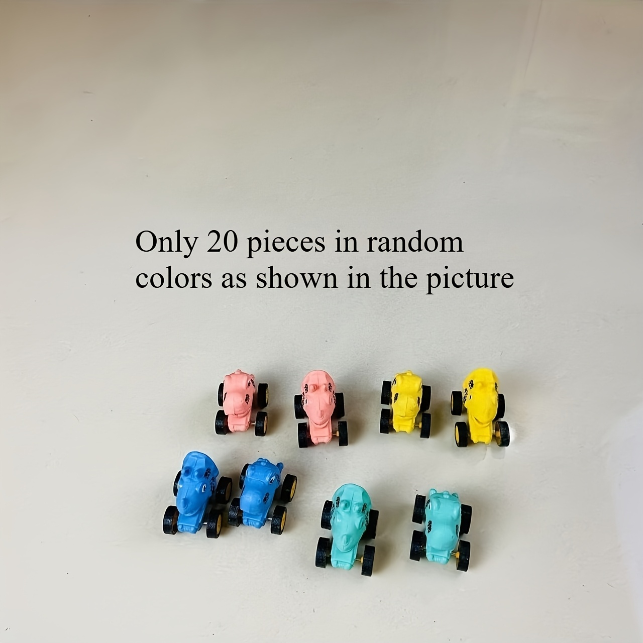 Image of 20pcs Random Dinosaur Pull Back Cars, Trucks. Random Colored Fun Animal Toy Cars With Vivid Dinosaur . Ideal Birthday Party Favors, Classroom Prizes, Gift Bag Fillers And Holiday Gifts For Kids Aged 3