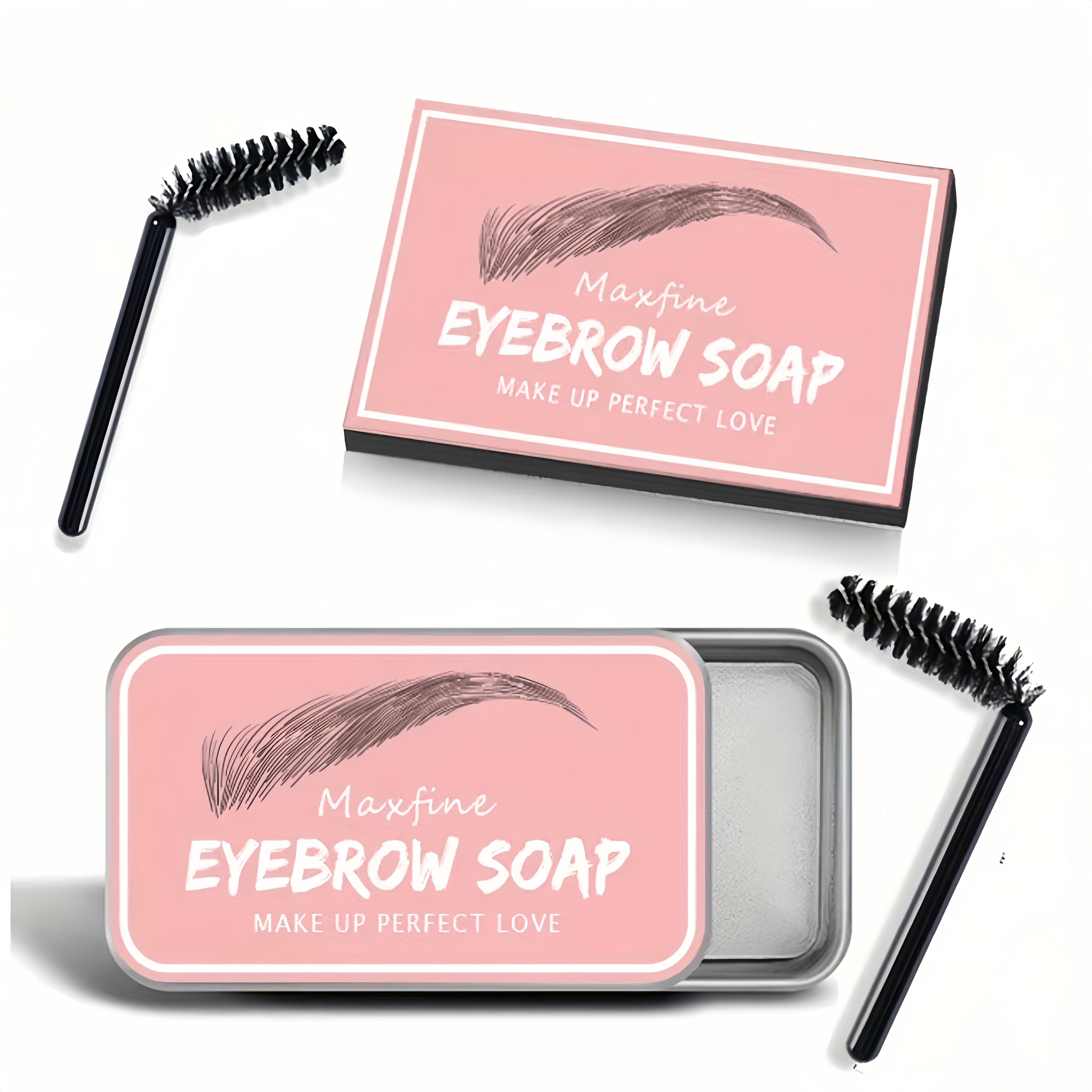 Long-Lasting Natural Look Eyebrow Gel - Transparent Brow Lamination Soap with Brush, No Residue, for   Brows - Makeup Prep Station Essential for Home   Use