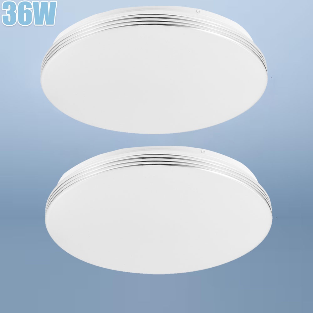 Image of 2pcs 36w Led Ceiling Light Round Panel Down Lights Bathroom Room Wall Lamp, Cool White, Led Ceiling Light, Round Led Ceiling Light Fixture, Suitable For Bedroom, Dining Room, And Kitchen Lighting