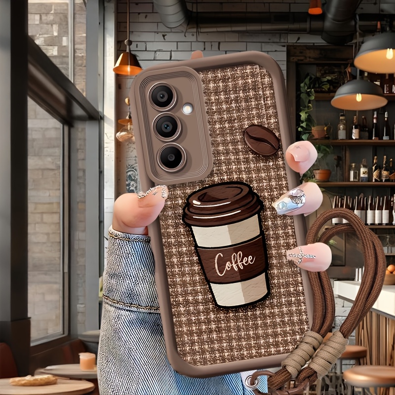TEMU Funda para teléfono: Carcasa creativa con adhesivo en tono para for Samsung Galaxy A06 A56 A35 A07 A55 A25 A16 A15 4G 5G A36 A17 A26, para for