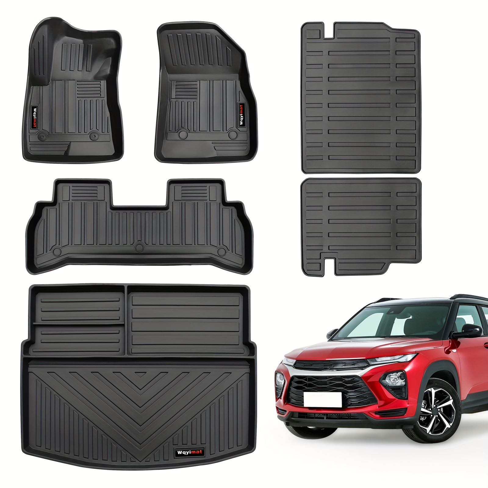 

For Trailblazer Awd/fwd 2021-2024 Floor Mats Cargo Liner And Backrest Mat Set All Weather Tpe For Trailblazer Accessories (for Trailblazer 2021-2024)