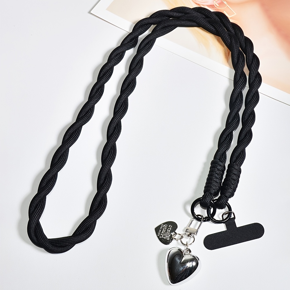 TEMU A Set Of Solid Color Nylon Woven Durable Phone Crossbody Lanyard, Long Dual-head Buckle Bag Strap, Universal Camera Instant Photo Strap, Along