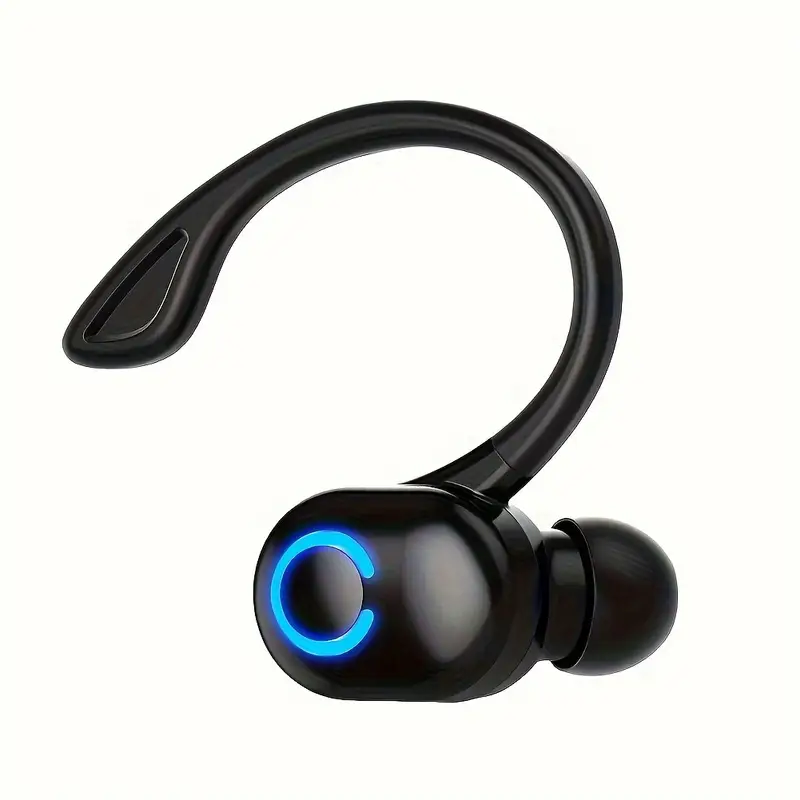fit wireless earhook headset with mic noise cancelling wireless 50mah rechargeable battery volume control for iphone for samsung for android ideal for business truckers drivers wireless earbuds details 4