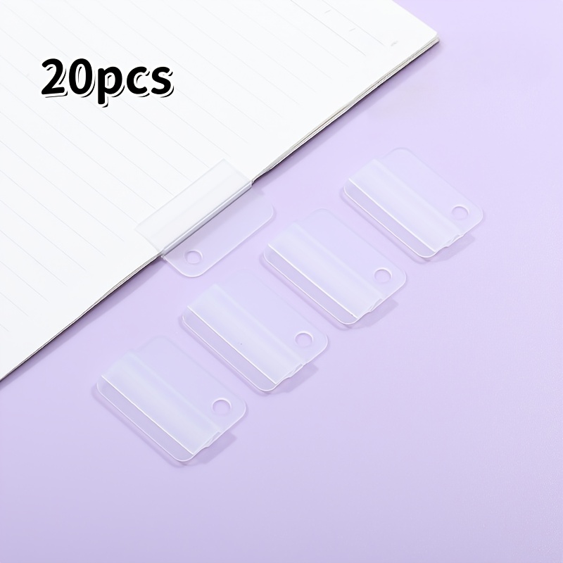 Image of 20pcs Creative Colored Index Stickers, Multifunctional File Classification Bookmarks, Random And Colors , Office & Study Organization Markers, Reusable And Detachable, Essential Student Stationery