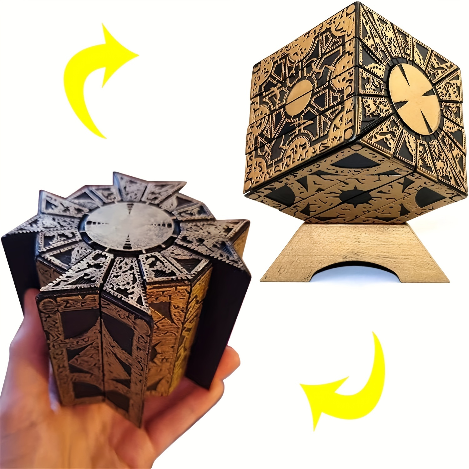 

Detachable Puzzle Box, Lock Puzzle Box Functional, Deformation Detachable Lock Puzzle Box. With Base