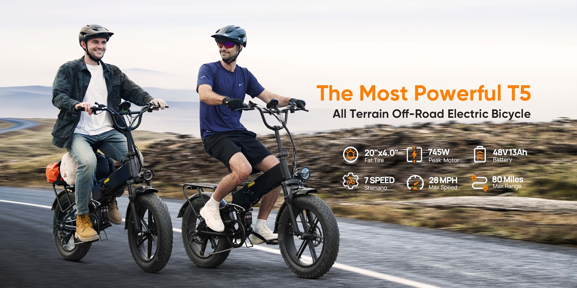 t5 electric mountain bike adult e bike with removable large capacity battery 745w 28mph 20 4 0 all terrain tires   adjustment black   christmas and thanksgiving Product details 0