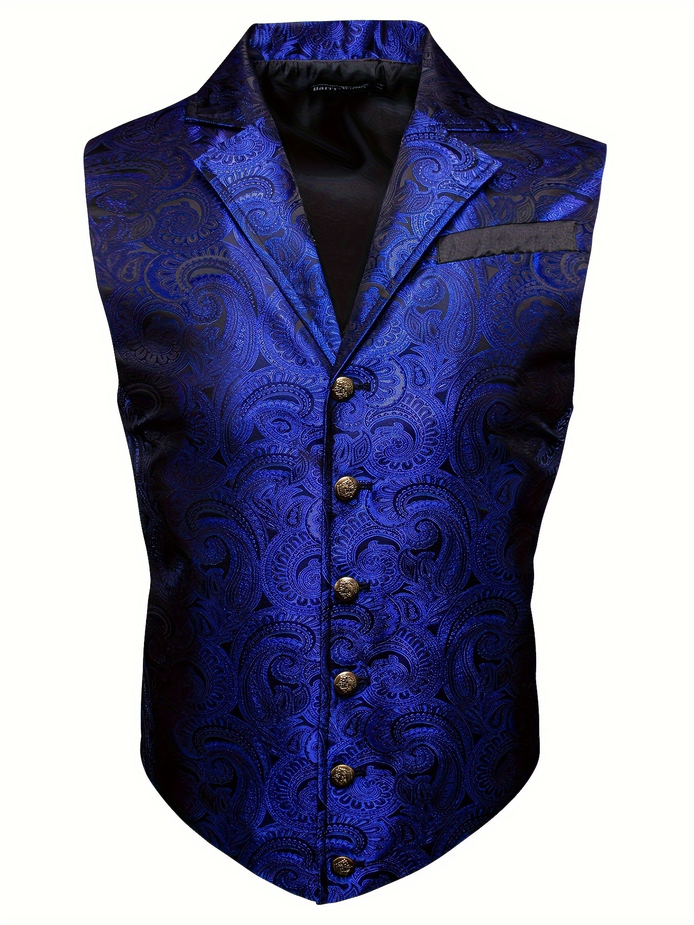 mens paisley jacquard design vintage victorian suit vest - Temu