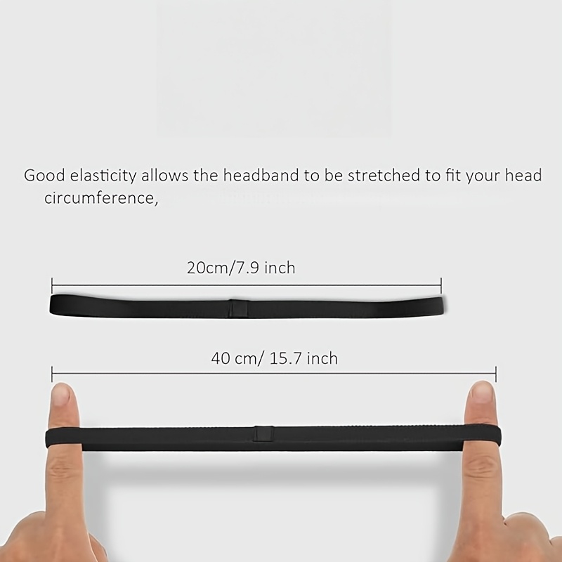 1/3pcs Thick Non-Slip Elastic Sports Headbands for Men & Women