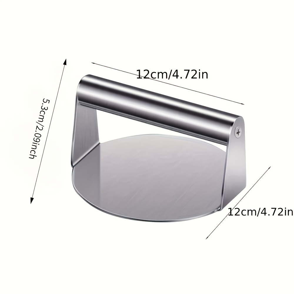 TEMU Stainless Steel Hamburger Press Mold - Patty Mold For Perfect Hamburgers, Sandwiches, And Steak Patties - Durable Bbq Tool For Easy Grill Prep -
