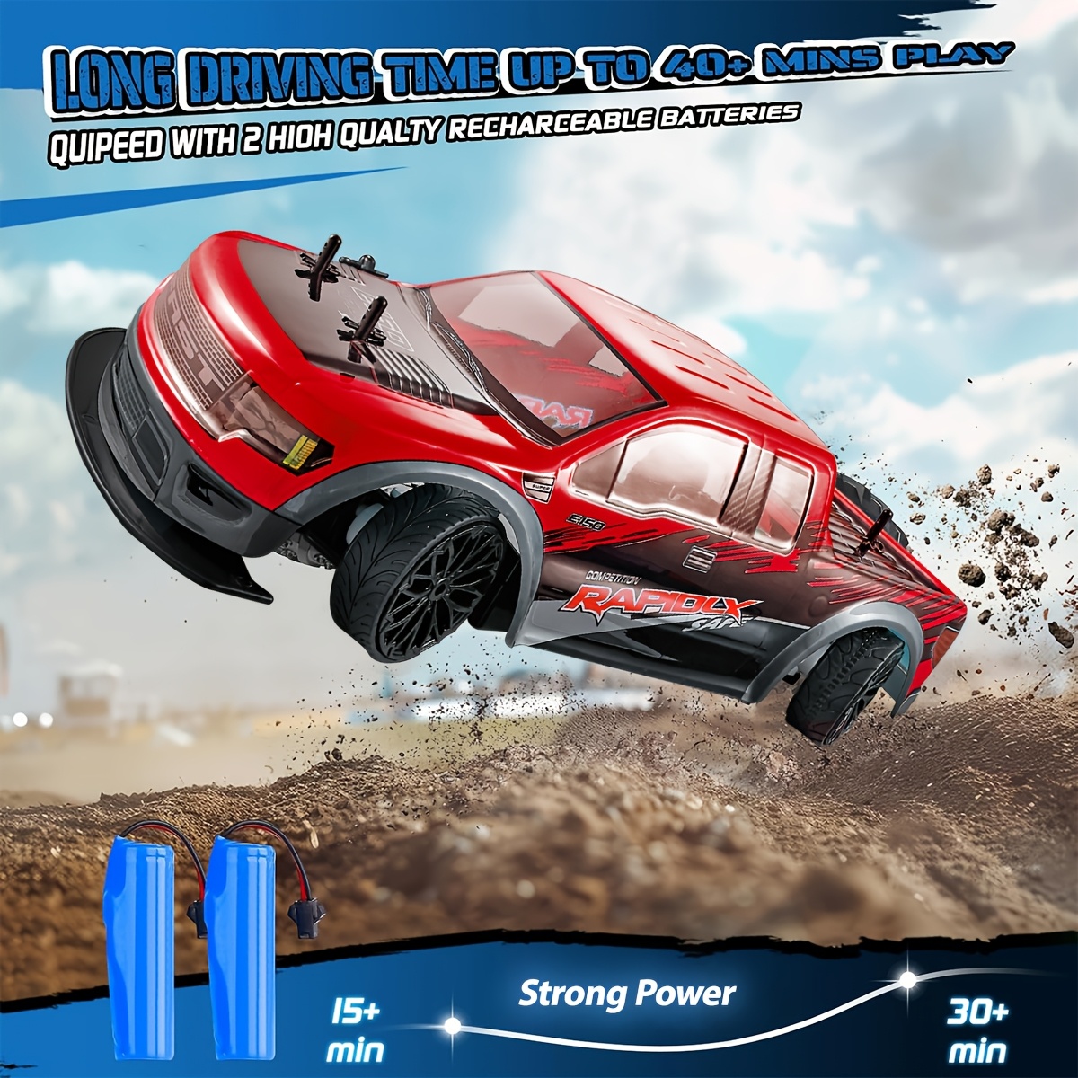 [High-speed RC Truck] High-speed RC Four-wheel Drive Drift Pickup Truck | Brushless Motor Off-road Climbing Car Suitable For Both Adults And Children A Birthday Or Christmas Gift For Friends And Children