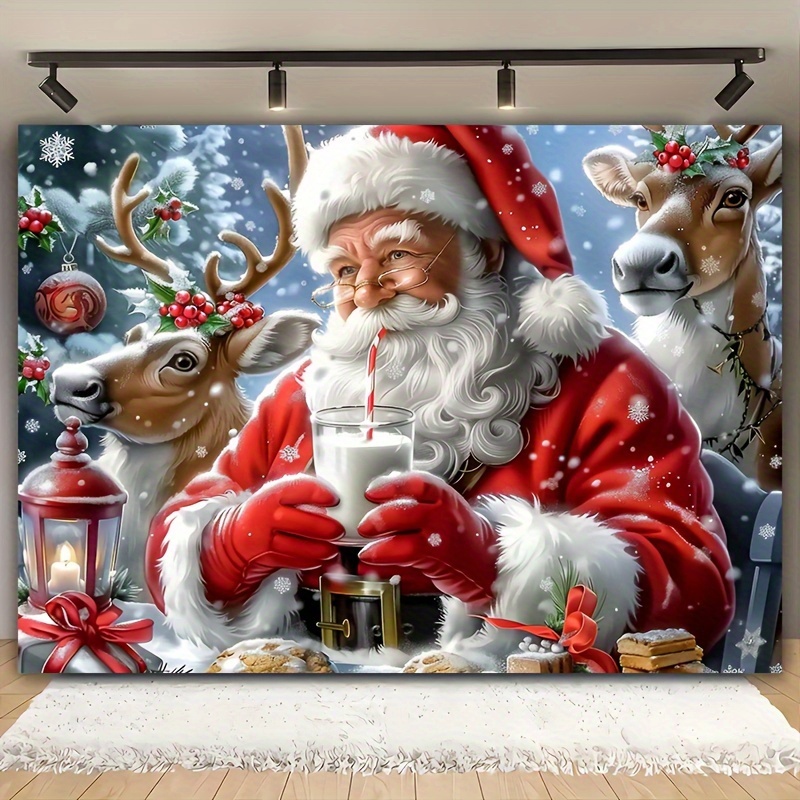 

Christmas Backdrop Cloth - , & , Polyester, For Decor, , Live & Booths (39x59" / 70.8x90.5")