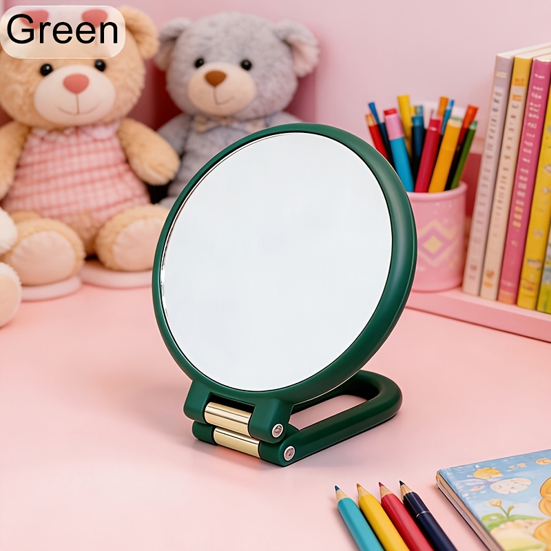 Folding Handle Mirror with 1X/10X Magnification