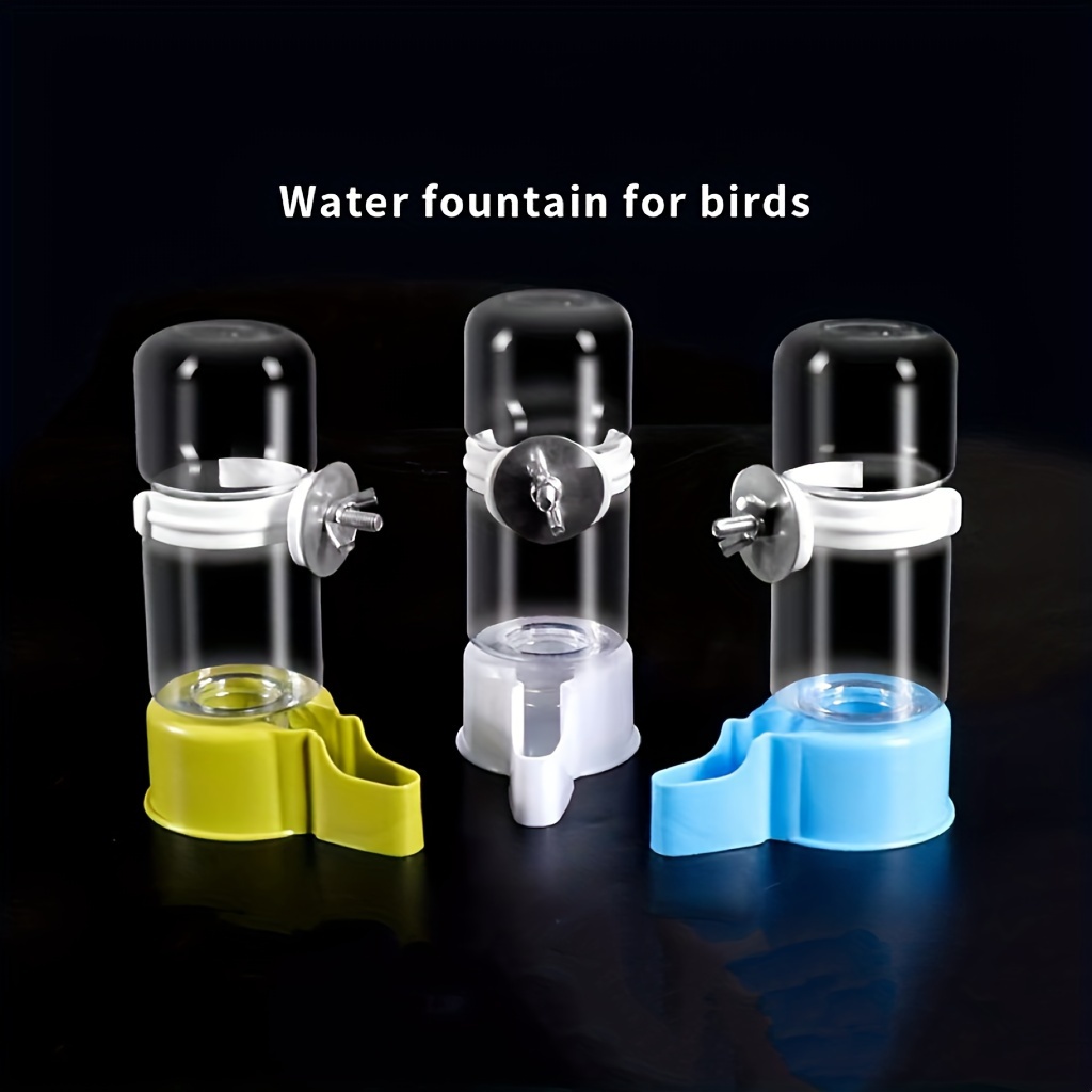 

1pc Automatic Bird Water Dispenser And Food Container, Pet Bird Feeding Supplies