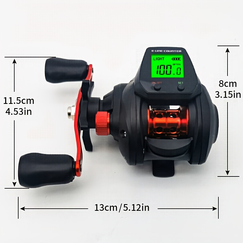 Usb Charging Electronic Fishing Reel Max Drag 7.2 Gear Ratio - Temu