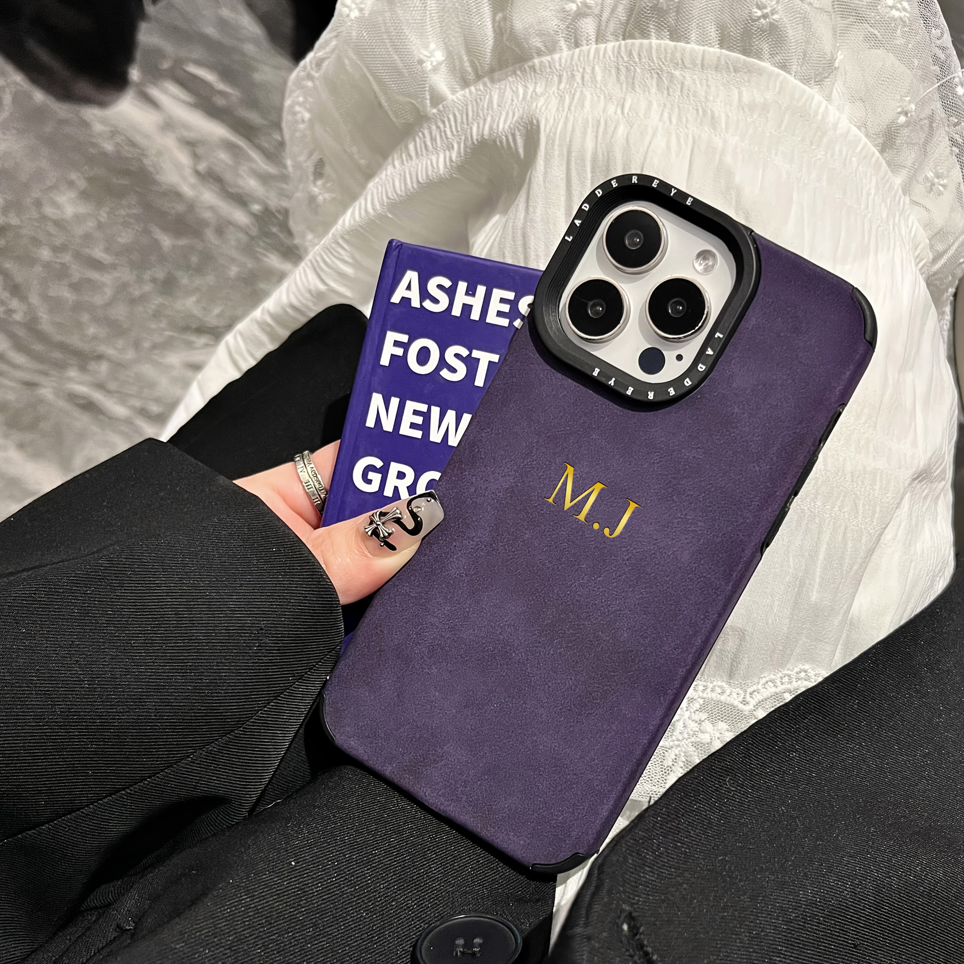 Personalized Custom Initial Name Phone Case for Iphone Models 16, 15, 14, 13, 12, And 11 Pro Max, Featuring a Luxurious Suede Faux Leather Soft Back Cover, Ideal for 3D DIY Engraved Letters, Perfect As Birthday And Festival - Image 13