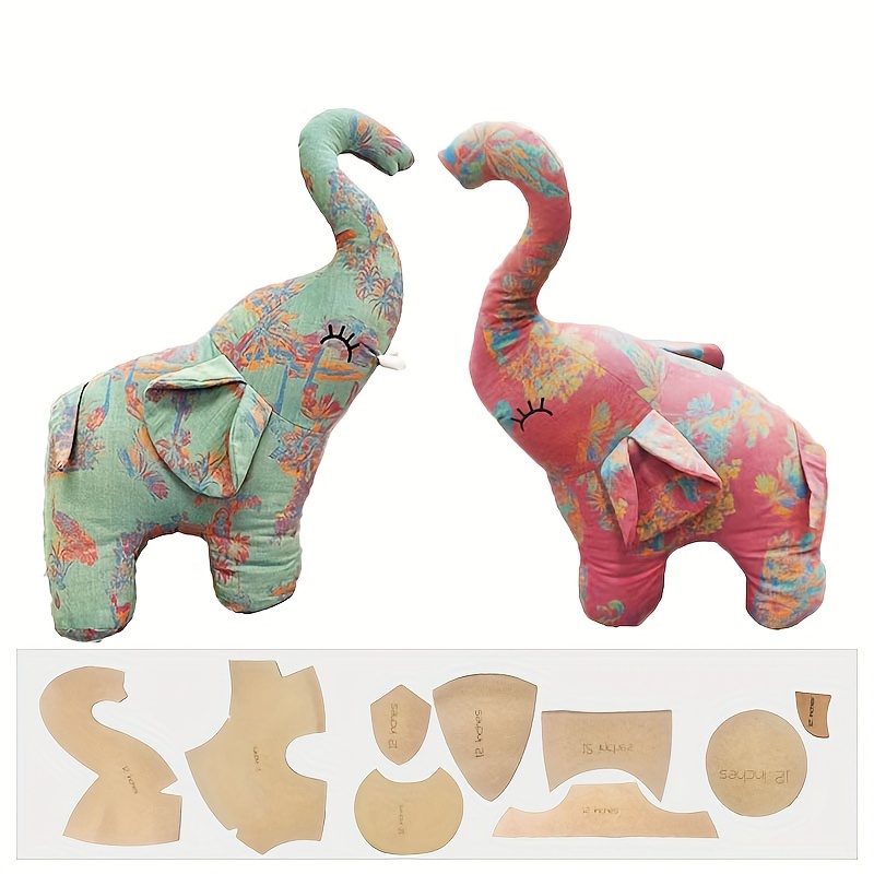 

Khaki Elephant Sewing Pattern And Cardboard Template - Diy Stuffed Animal Craft Kit With Large Stock Available For Promotions