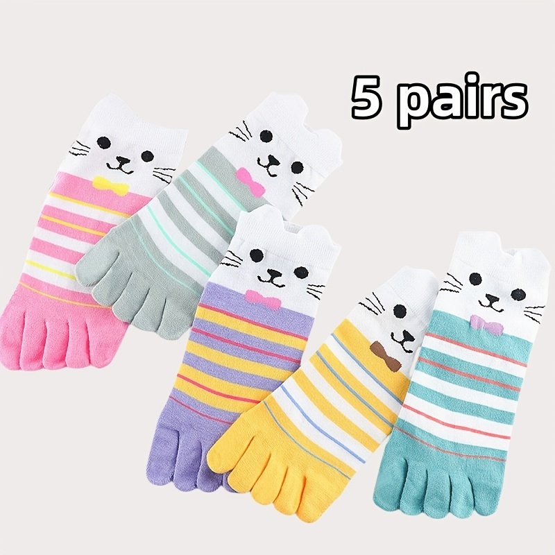 

1/5 Pairs Cat & Striped , & , 's Stockings & Hosiery