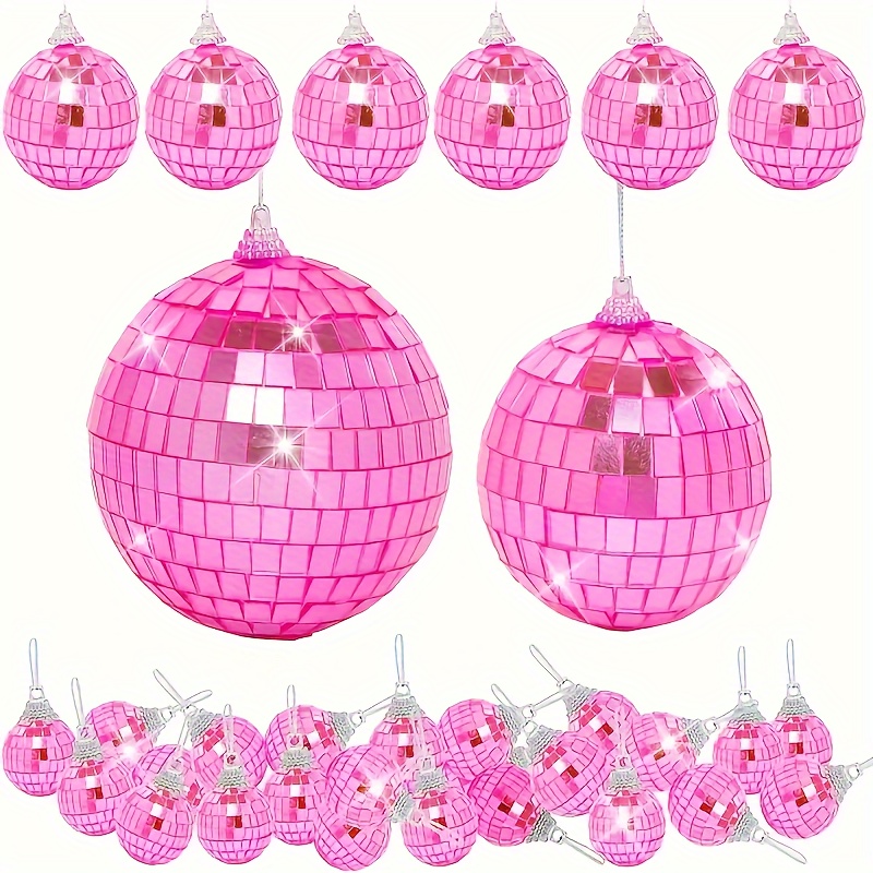 

28pcs, Mirror Disco Ball Decoration Set, Create · Disco Ktv And Bar, Party. Photography Props, Home Decor