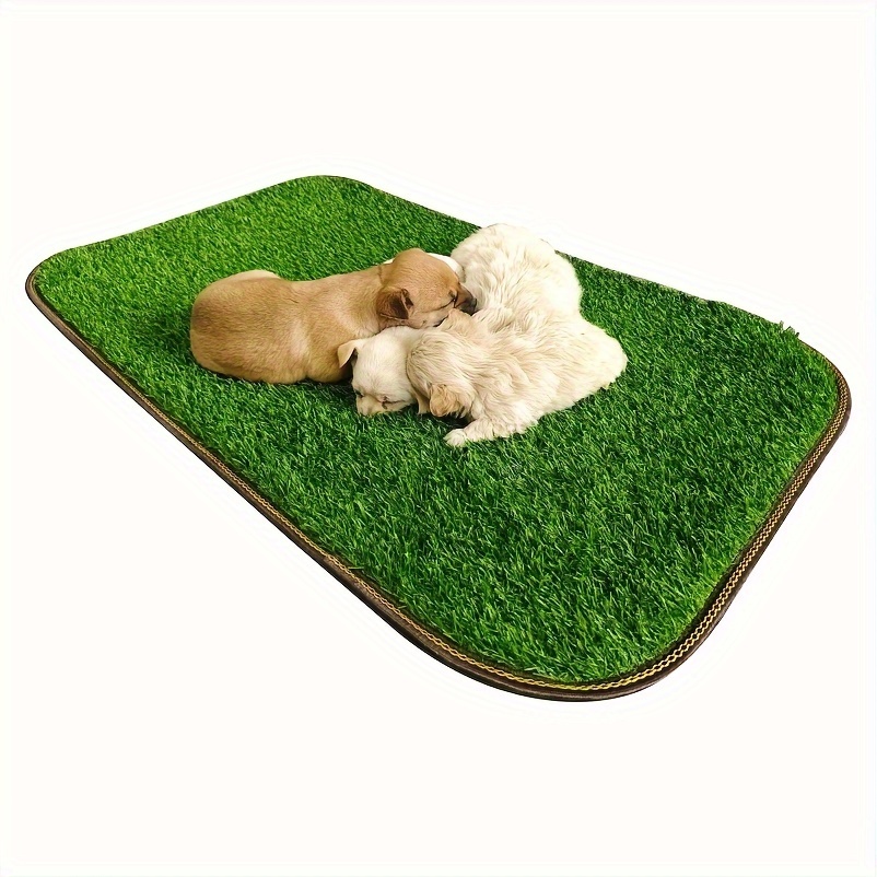 

1pc Dog Mat -slip Bottom – Pet Area & Potty – Rectangular Synthetic Pad And