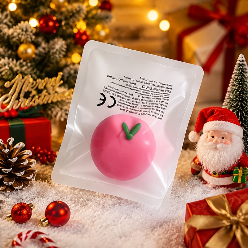 Realistic Play Food Squeeze Toys, Peach Design