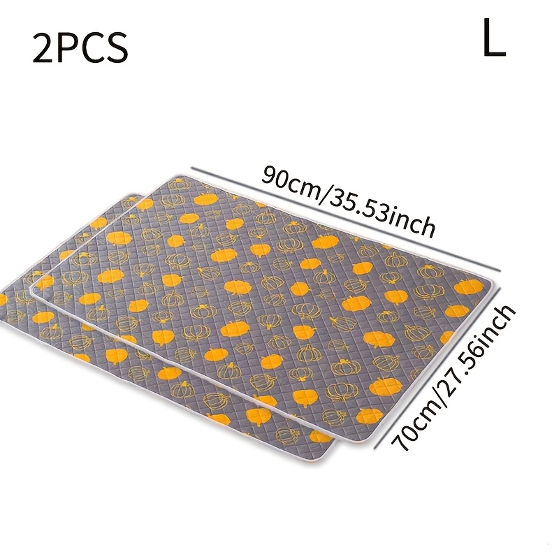 TEMU 2pcs Reusable Dog Pee Pads | Leak-proof, Quick-drying, Machine Washable, Suitable For Indoor And Outdoor Use, Easy To Clean, Suitable For Small
