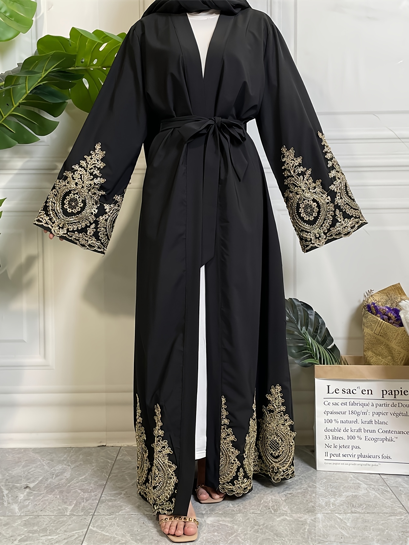 long dress slip Black Open Back Maxi Slip Dress main image 0