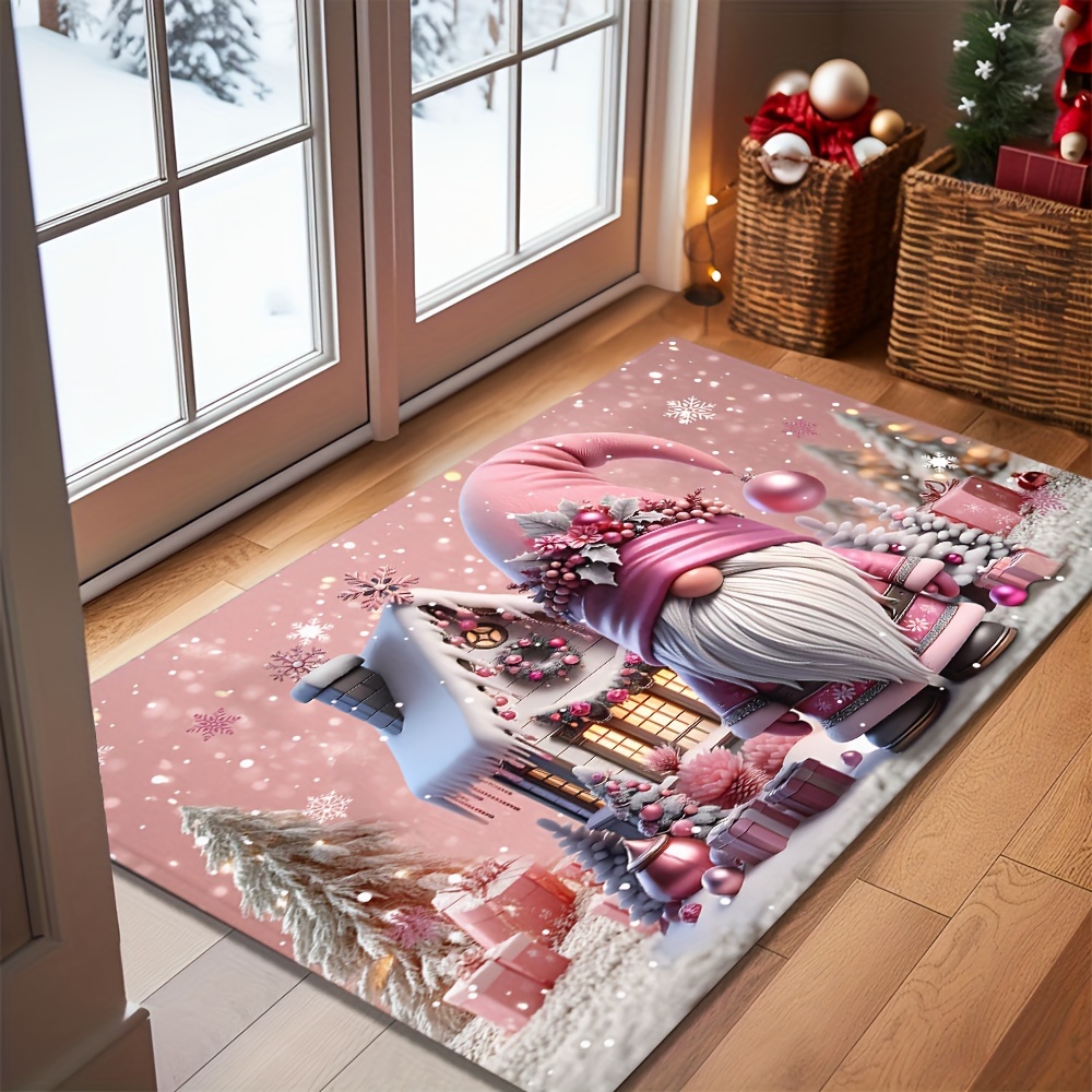 

Tapis de de Noël Rose - 6mm d'Épaisseur, Antidérapant & Lavable en Machine, pour la Décoration de Noël à , Décoration , Décoration de Noël