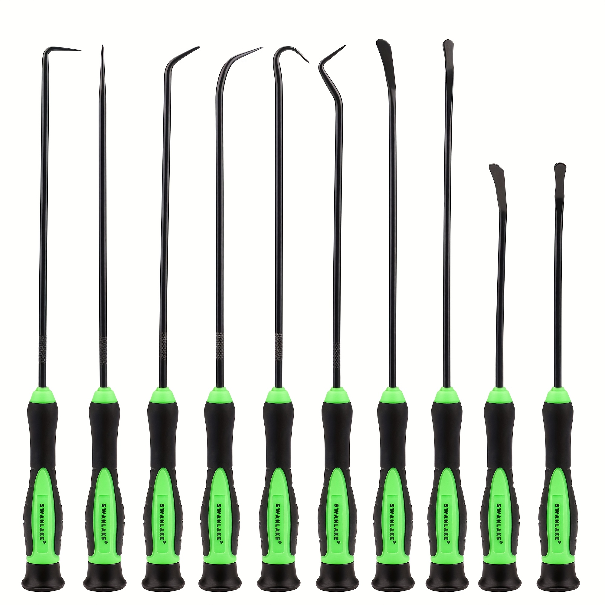 TEMU 10pcs Pick And Hook Tools Set, Pick Tool Set Car Seal/o- Gasket Pick Hooks Puller Remove, Long And Mini Pick Tool Set With Storage Bag, Without Battery